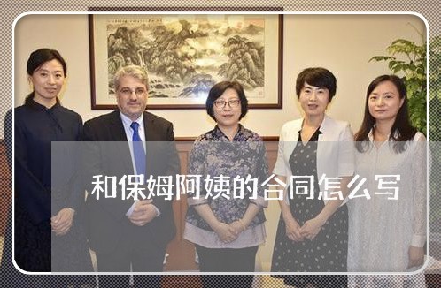 和保姆阿姨的合同怎么写/2023041173825