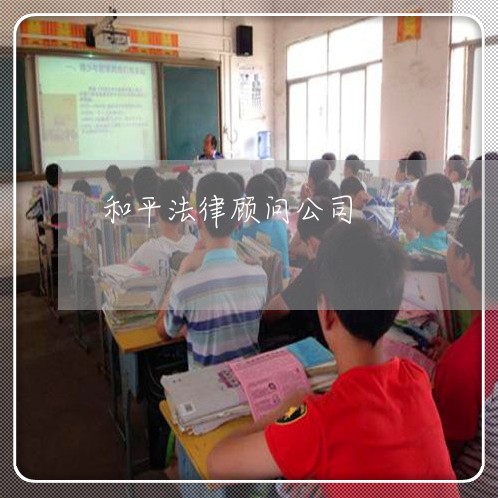 和平法律顾问公司/2023061762636 和平法律顾问公司/2023061762636
