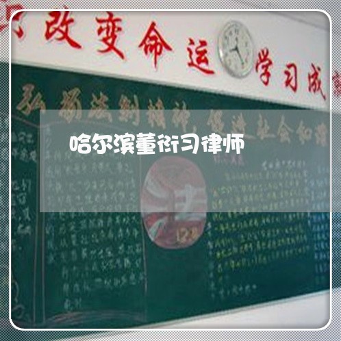 哈尔滨董衍习律师 哈尔滨董衍习律师