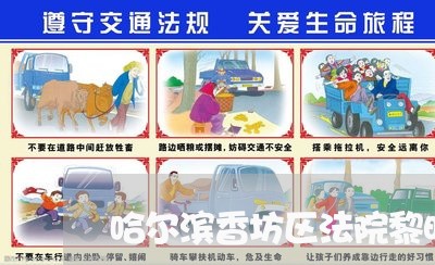 哈尔滨香坊区法院黎明人民法庭