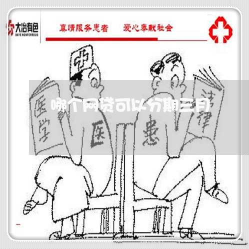 哪个网贷可以分期三月/2023061906078