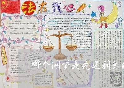 哪个网贷是先还利息的/2023120795938