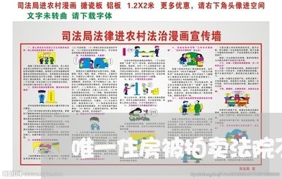 唯一住房被拍卖法院不给 唯一住房被拍卖法院不给