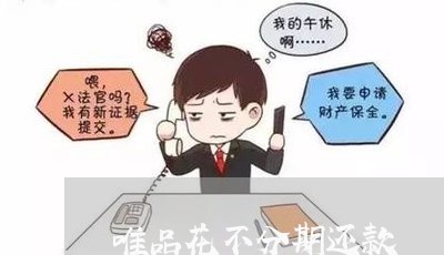 唯品花不分期还款 唯品花不分期还款