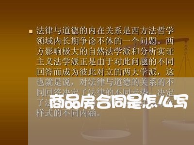 商品房合同是怎么写/2023011686058 商品房合同是怎么写/2023011686058