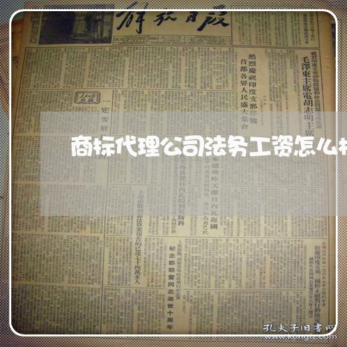 商标代理公司法务工资怎么样 商标代理公司法务工资怎么样