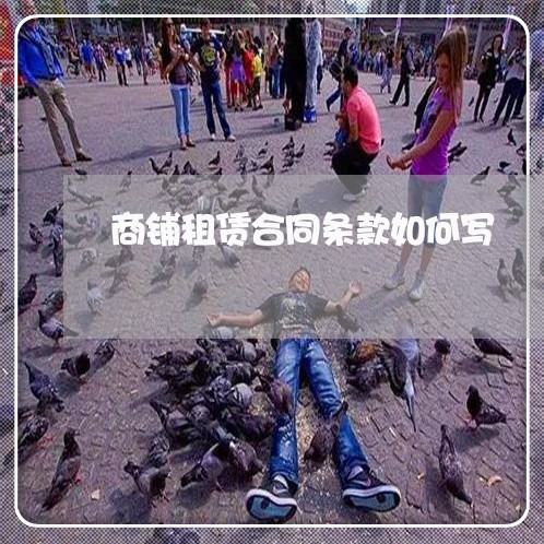 商铺租赁合同条款如何写/2023041451582