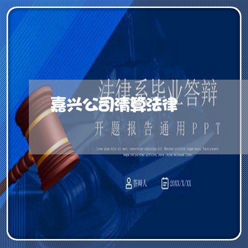 嘉兴公司清算法律