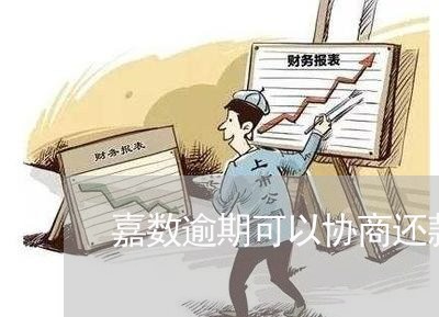 嘉数逾期可以协商还款么/2023120930570