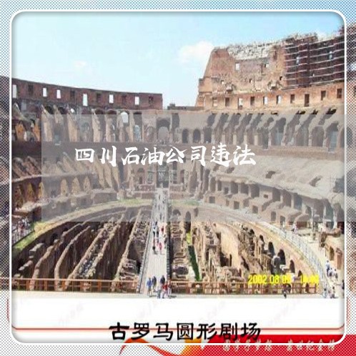四川石油公司违法 四川石油公司违法