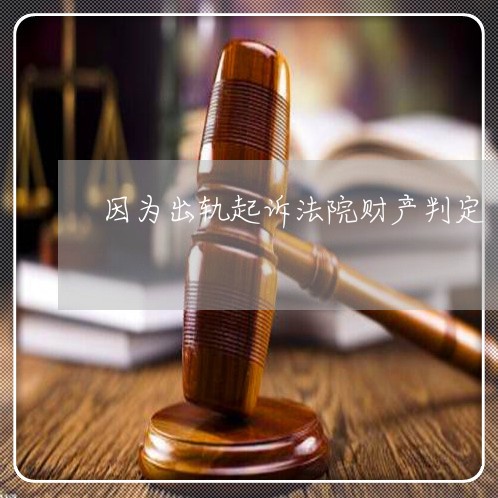 因为出轨起诉法院财产判定