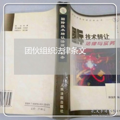 团伙组织法律条文 团伙组织法律条文