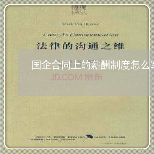 国企合同上的薪酬制度怎么写/2023041562583
