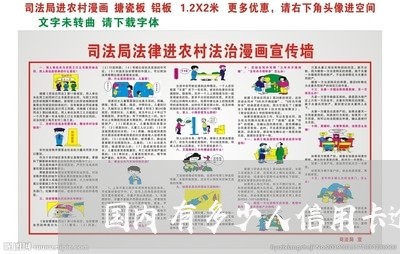 国内有多少人信用卡逾期的/2023041302917