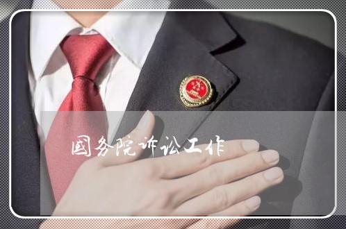 国务院诉讼工作 国务院诉讼工作