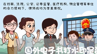 国外电子书打水印是否违法