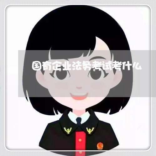 国有企业法务考试考什么