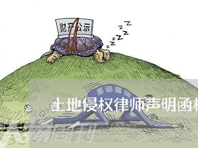 土地侵权律师声明函格式/2023060149705