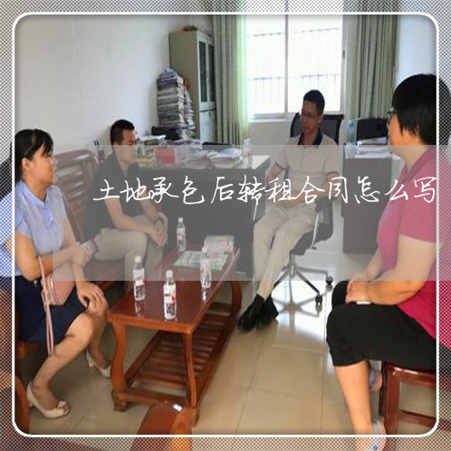 土地承包后转租合同怎么写/2023040909491 土地承包后转租合同怎么写/2023040909491
