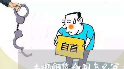 土地租赁合同怎么写土/2023040274603