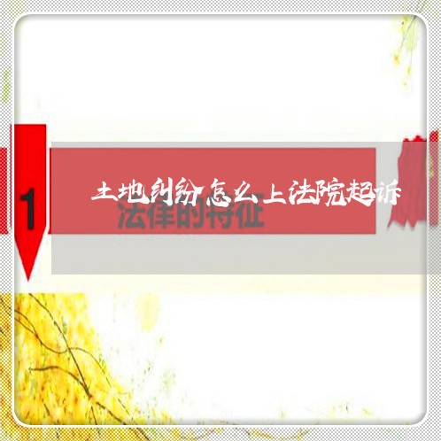 土地纠纷怎么上法院起诉 土地纠纷怎么上法院起诉