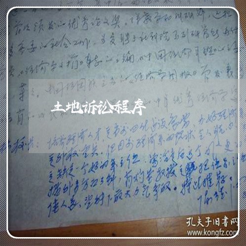土地诉讼程序 土地诉讼程序