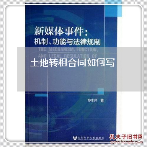 土地转租合同如何写/2023040230604