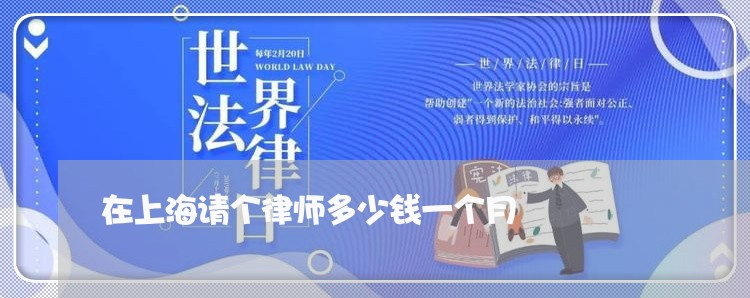 在上海请个律师多少钱一个月/2023032129168 在上海请个律师多少钱一个月/2023032129168