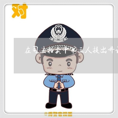 在司法拍卖中第三人提出异议