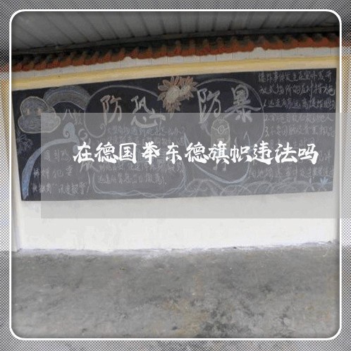 在德国举东德旗帜违法吗 在德国举东德旗帜违法吗