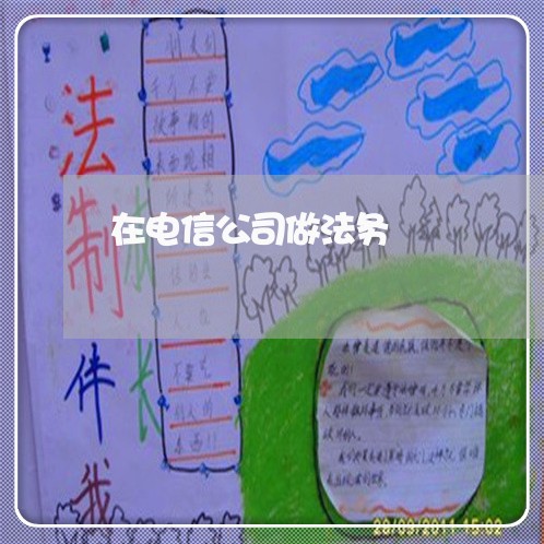 在电信公司做法务