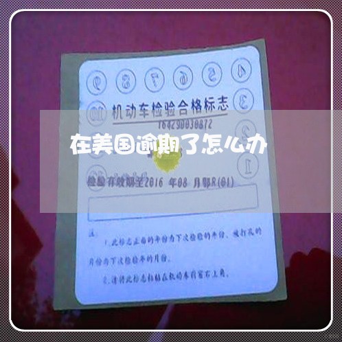 在美国逾期了怎么办