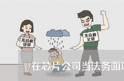 在芯片公司当法务面试问题 在芯片公司当法务面试问题