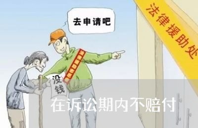 在诉讼期内不赔付