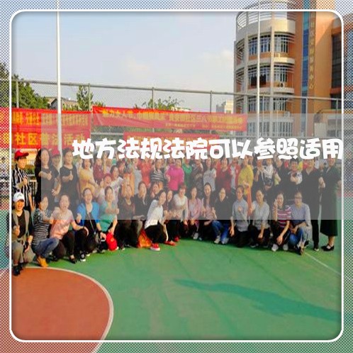 地方法规法院可以参照适用