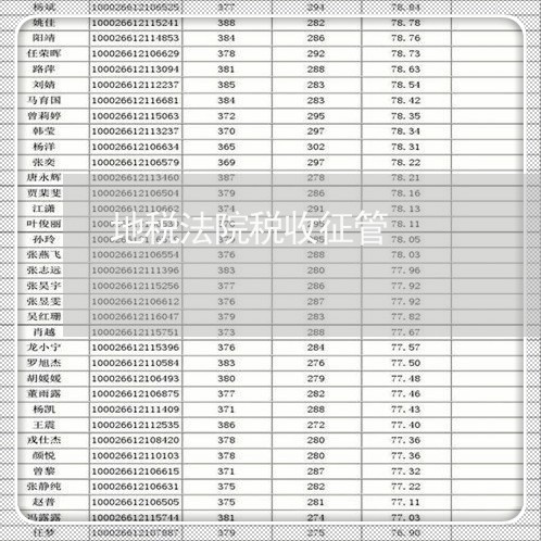 地税法院税收征管 地税法院税收征管