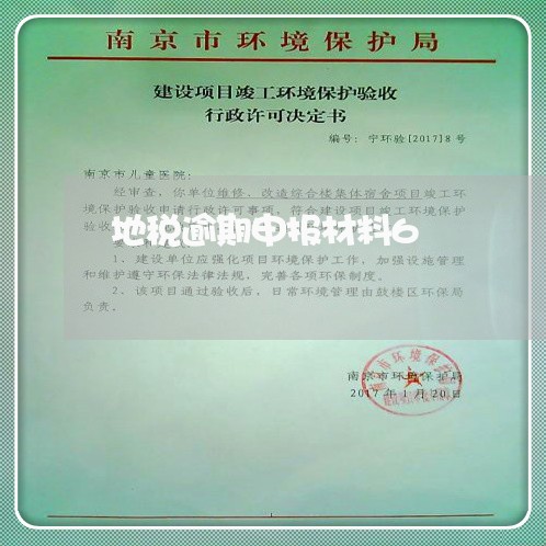 地税逾期申报材料6