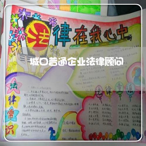 城口普通企业法律顾问/2023061958370