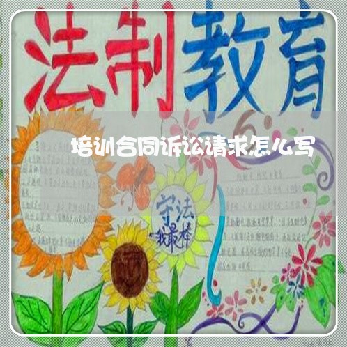 培训合同诉讼请求怎么写/2023011752684 培训合同诉讼请求怎么写/2023011752684