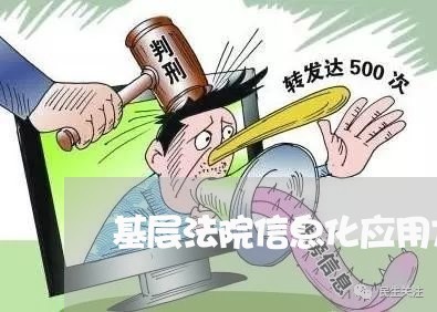基层法院信息化应用方面强调 基层法院信息化应用方面强调