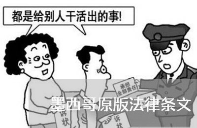 墨西哥原版法律条文