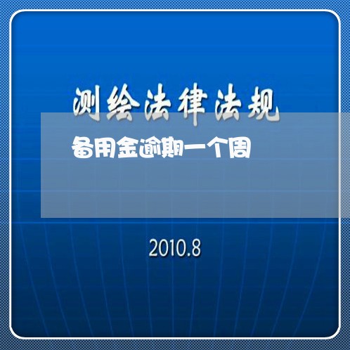 备用金逾期一个周 备用金逾期一个周