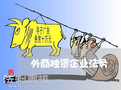 外商独资企业法务 外商独资企业法务