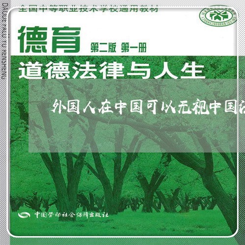 外国人在中国可以无视中国法律