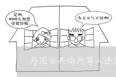 外国公共场所骂人违法吗 外国公共场所骂人违法吗