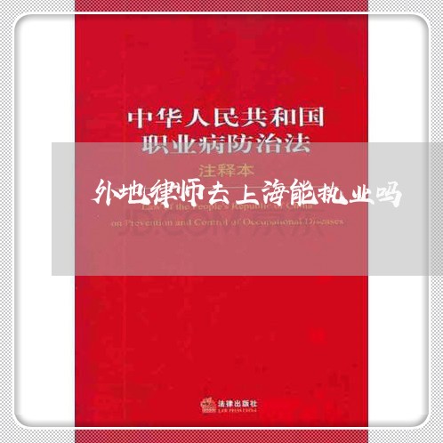 外地律师去上海能执业吗/2023041051724