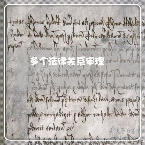 多个法律关系审理 多个法律关系审理