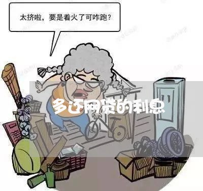 多还网贷的利息/2023112653624