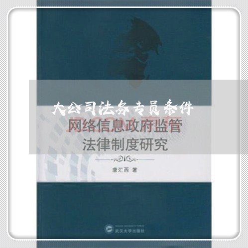 大公司法务专员条件 大公司法务专员条件