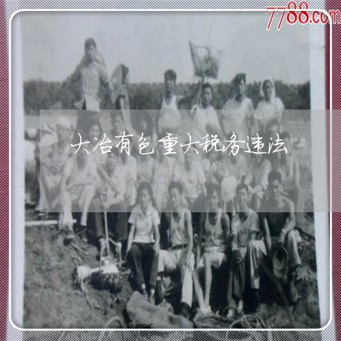 大冶有色重大税务违法